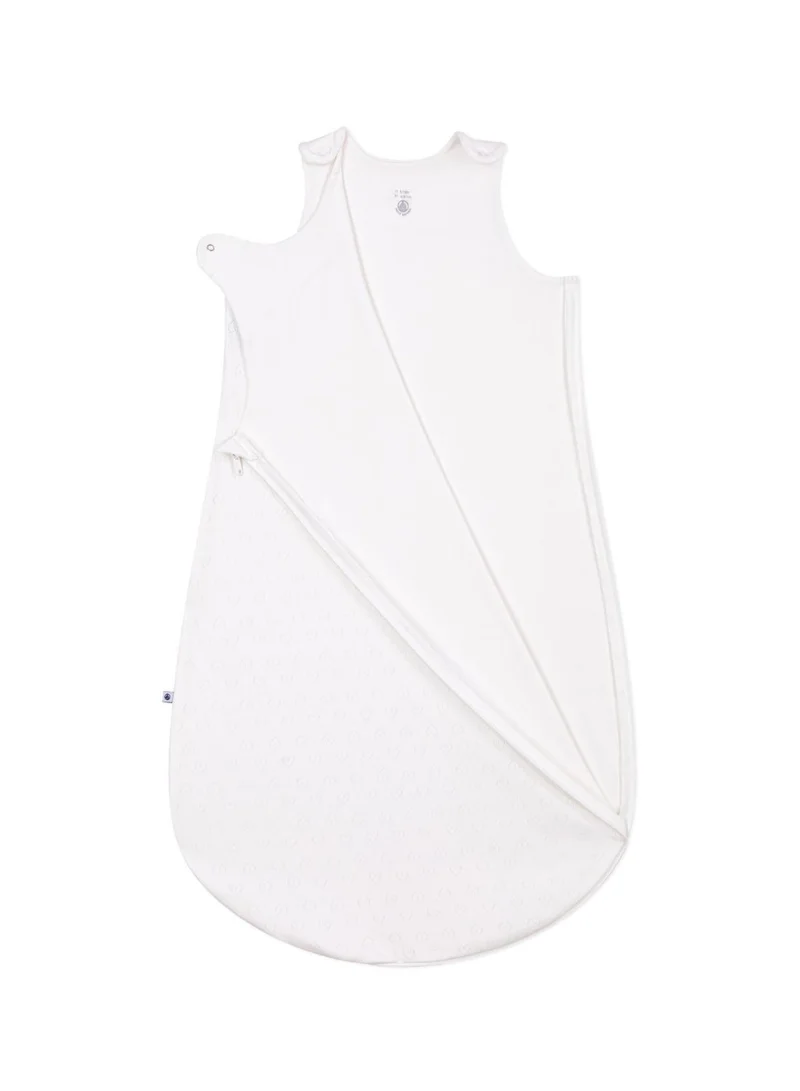 بيتي باتو Baby sleeping bag in openwork cotton with hearts 0.5 TOG